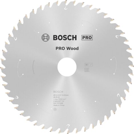 Lame PRO Wood cordless Bosch pour scies circulaires 210 x 1,7 x 30 mm - 2608837714