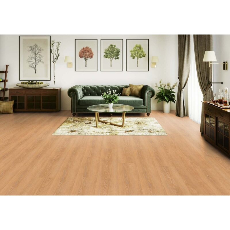 Lame pvc clipsable avec sous couche intégrée Gerflor Virtuo Rigid Acoustic 55 1458 Bohem Honey 125 x 22,9 cm