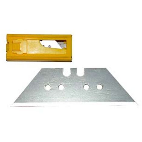 Lame ricambio a trapezio grandi per coltelli e raschietti - mm.60x19 in astuccio da 10 pz - 6 pz