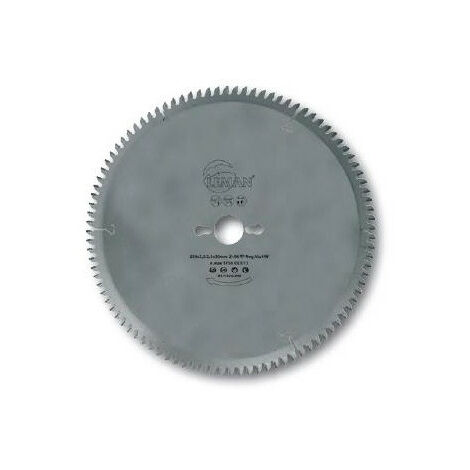 Leman – Lame de scie circulaire carbure 250 mm – 80 dents pour aluminium et PVC – Coupe précise sans éclat – Compatible machines radiales et scies à onglets