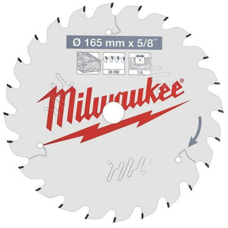 Lame scie circulaire MILWAUKEE 24 dents 1.6x165mm 4932471311