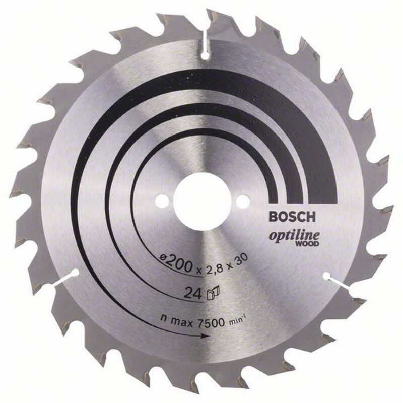 Lame de scie circulaire Optiline Wood 200 x 30 x 2 8 mm 24 1pc - vue 2