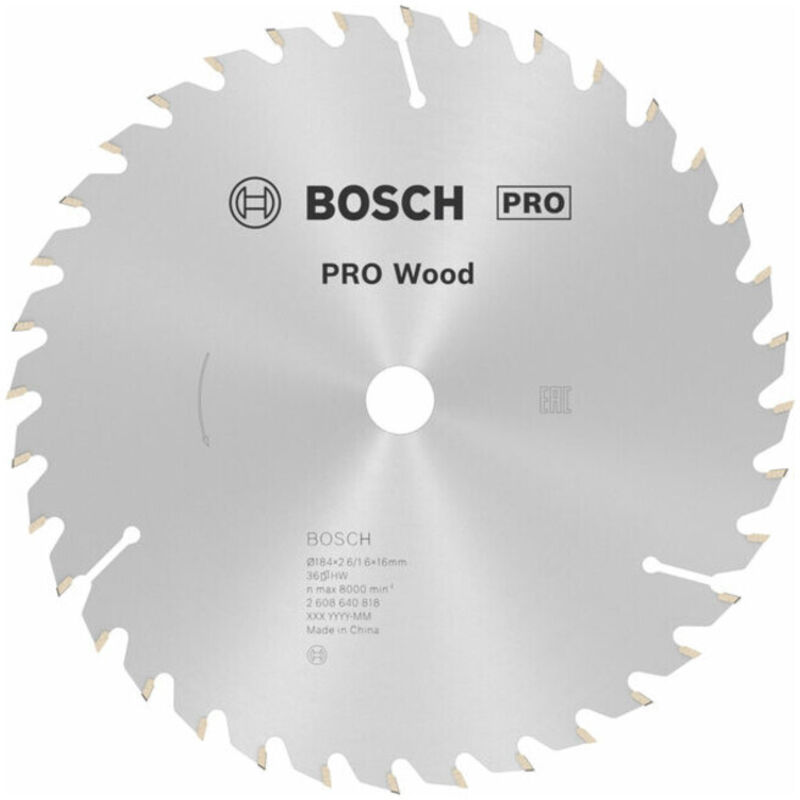 Lame de scie circulaire Optiline Wood 184 x 16 x 2 6 mm 36 1pc