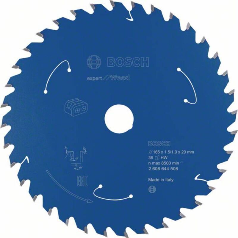 Lame de scie à bois Expert 165x20x1,5/1x36D :CL BOSCH 2608644508