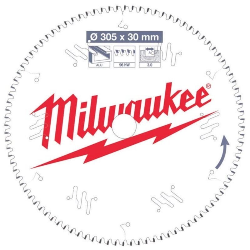Milwaukee - csb ms 305 x 30 x 3.0 x 96T Circular Saw Blade