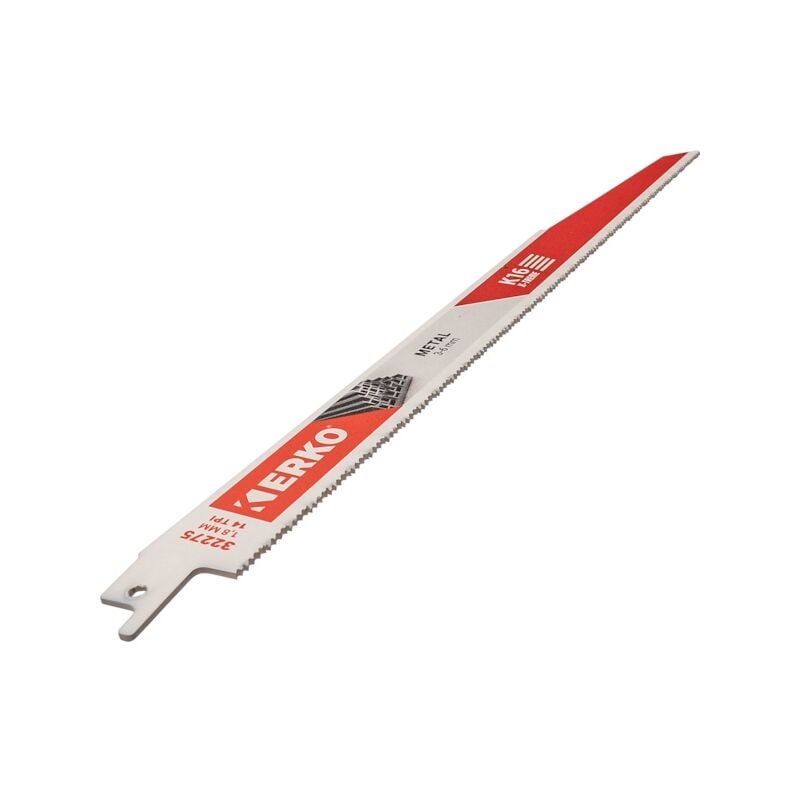 Etui de 5 lames de scie sabre pour acier de 3 à 6 mm - 300x22x1.6 mm Erko