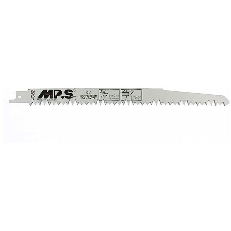 Lame scie Sabre Acier Inoxidable Dents fraisées avoyées 300X19X1.25Mm - 8.5mm