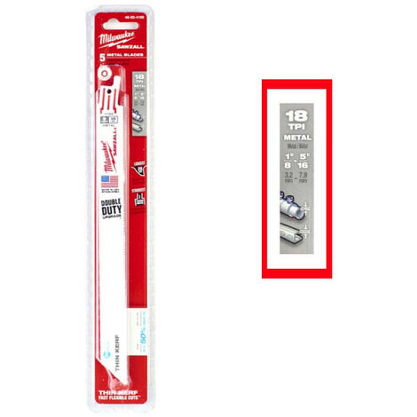 Bosch S1226BEF sabre lame de métal en feuilles pack de 5 plaques tuyaux des profils