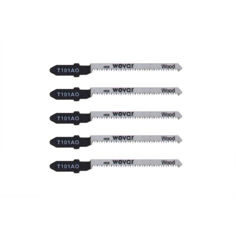 Lame scie sauteuse bois coupe fine courbes 101AO - Set 5 pièces