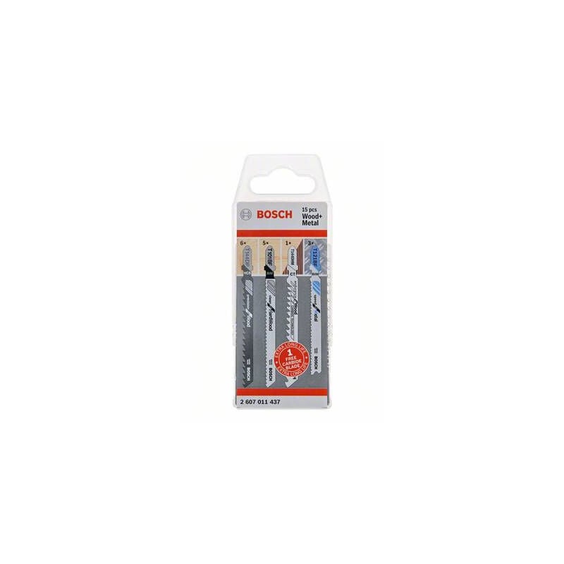 Bosch - Set lame de scie sabre bois Métal 14 + 1 unités