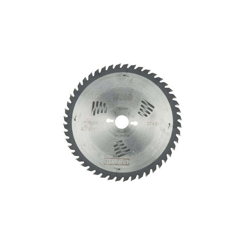 Lame scie stationnaire DT4324 Ø260 DEWALT pour tous usages - alésage 30 - 48 dents positif - DT4324