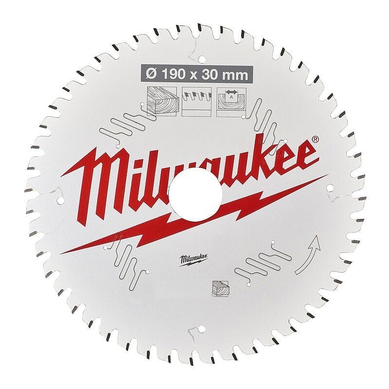 Milwaukee - Lame de scies circulaires coupe bois, coupe précise et nette csb p alu 190 x 2,4 mm