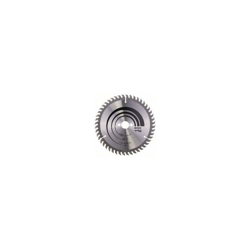 Lame de scie circulaire BOSCH Optiline Wood Ø 20mm - 160X20/16X2.6 - 48D ALT - 2 608 640 732