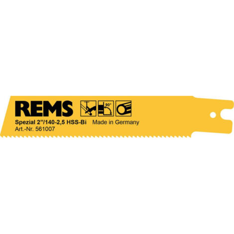 Lame speciali 2″ 140 mm per acciaio 5 pezzi hss-bi rems 561007 r05