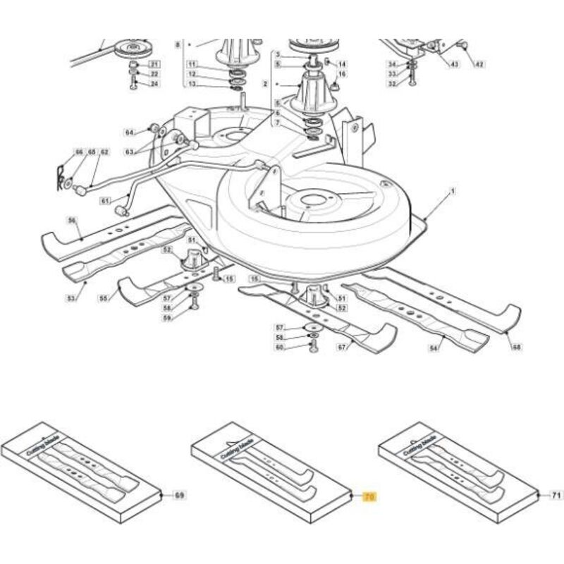 Lame STIGA 1134922201 - 1134-9222-01