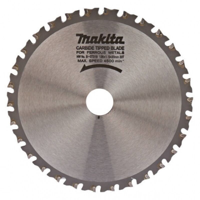 Makita - B-07319 Lame de scie circulaire tct spécialisée 136x20mm 30T métal