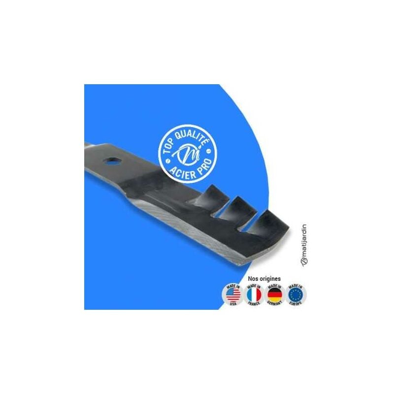 Lame tondeuse pour John Deere JD188 M111522 coupe 42 cm