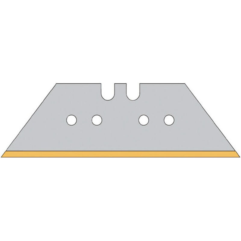Promat - Lame trapézoïdale L61xl187xS065 mm titane avec poinçonnage 10 pièces/distribut