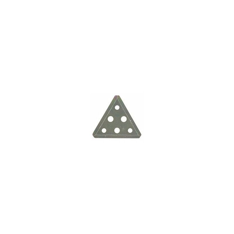 Lame triangulaire adaptable pour tondeuse KYNAST. L: 70x70mm. Remplace origine: 3R1306