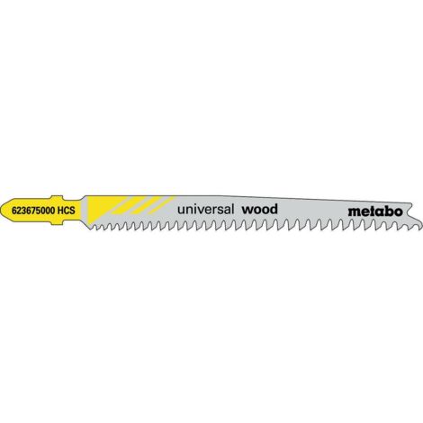 Lame universali per seghetto alternativo legno Nutz-L.91mm con dentatura HCS Z. levigata