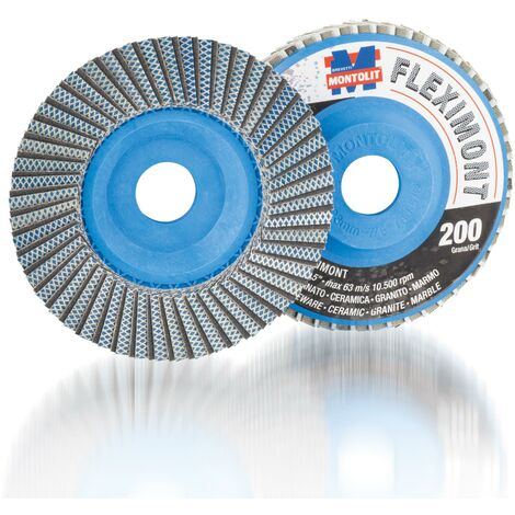 LAMELLAR GRINDING WHEEL GRIT 200 Ø115MM MONTOLIT FLEXIMONTGF