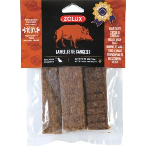 LAMELLE DI CINGHIALE 100g SNACK NATURALE ZOLUX