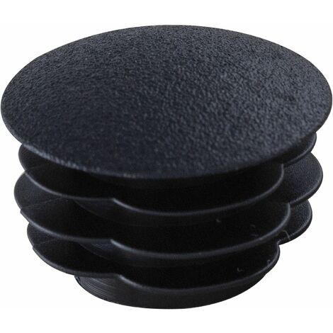 Lamellenstopfen gewölbt ø 18mm Rohrstopfen Wandstärke 0,8-2mm Kunststoff schwarz