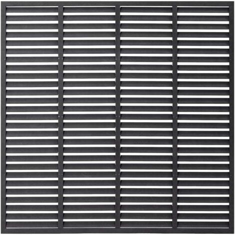Lamellenzaun WPC 180x180 cm Grau vidaXL