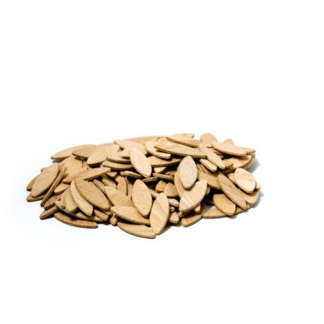 Lamelles d’assemblage taille 0, paquet de 100 pièces, Lamello, Chevilles plates en bois de hêtre de haute qualité pour les menuisiers et les projets de bricolage