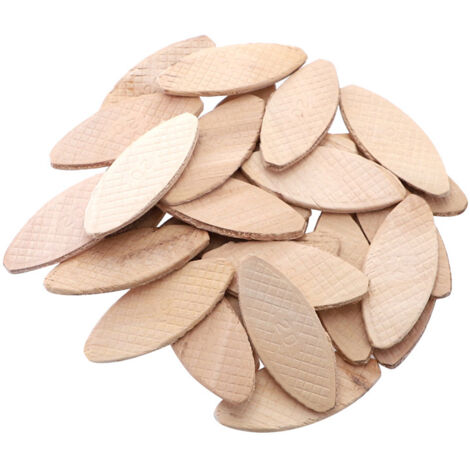 MEMKEY Lamelles d’assemblage taille 10, paquet de 100 pièces, Lamello, Chevilles plates en bois de hêtre de haute qualité pour les menuisiers et les projets de bricolage