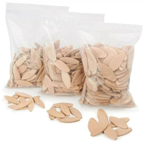 Lamelles d'assemblage taille 20, paquet de 100 pièces, Lamello, Chevilles plates en bois de hêtre de haute qualité pour les menuisiers et les projets de bricolage,pour fraiseuse bois/fraiseuse lamelle