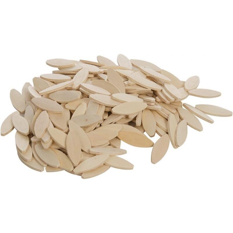 Keyoung - Lamelles d'assemblage taille 20, paquet de 200 pièces, Lamello, Chevilles plates en bois de hêtre de haute qualité pour les menuisiers et