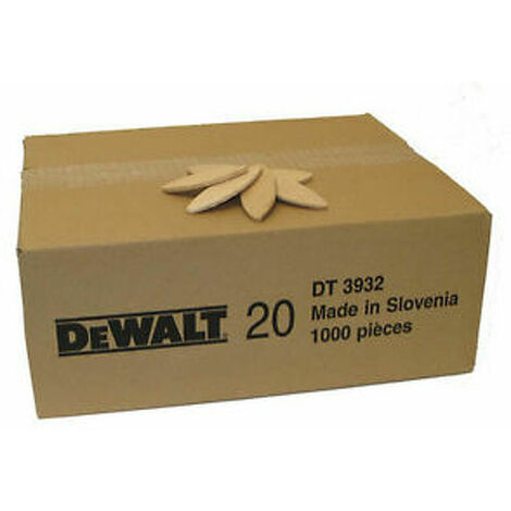 Lamelles DEWALT taille 20 (1000 pcs) - DT3932