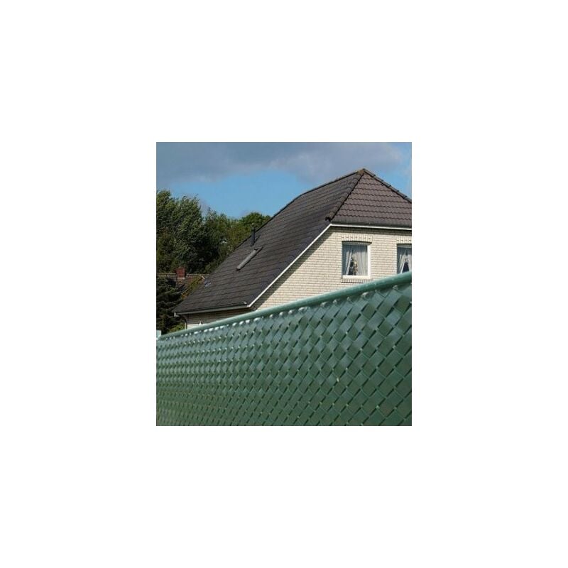 Cloture&jardin - Lamelles Occultation pvc à Tresser Vert - jarditop - Vert (ral 6005)