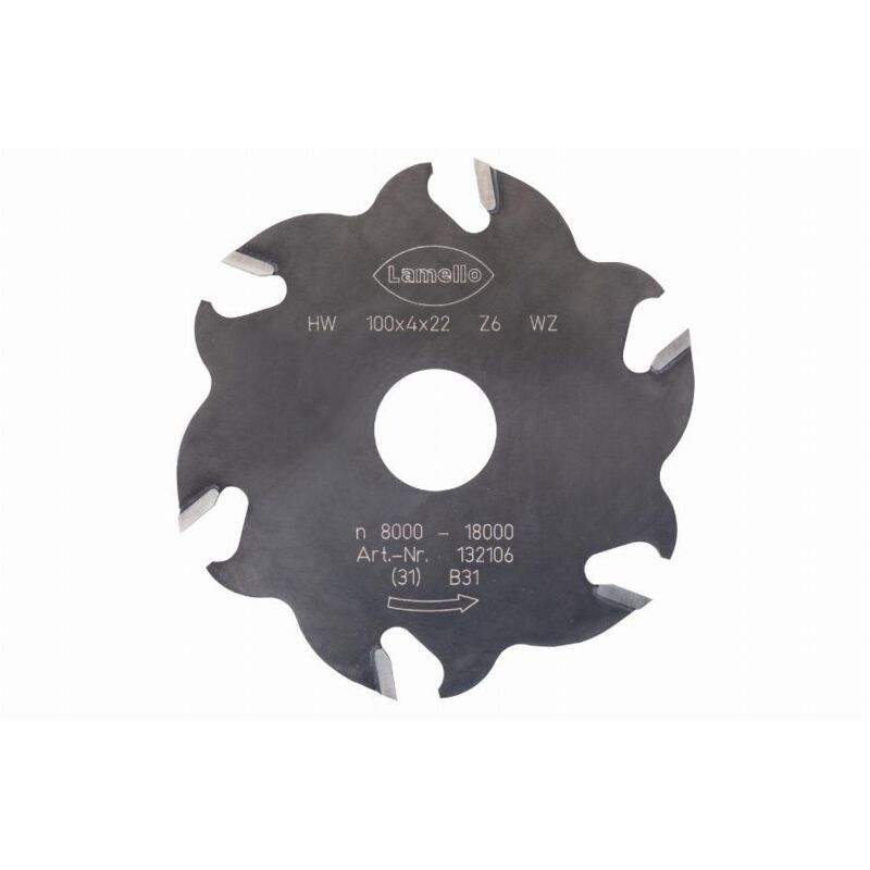 Fraise hw 100X4. Z6 dts altern 3+3 classic Lamello