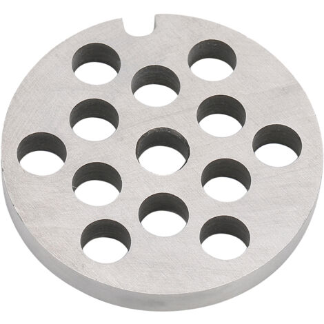 Lames de broyage en acier inoxydable 1 pièce, lames de hachoir à viande Remplacement de couteau de plaque avec des trous de tailles différentes pour hacher les viandes Fruits Légumes(8mm)