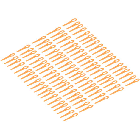 Lames de Coupe Orange pour Taille-haies, 100 Pièces pour Entretien du Jardin et Équipement Manuel