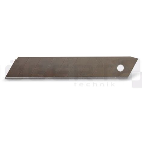 Lames de cutter cassables Hogert en acier SK5 - 10 pcs