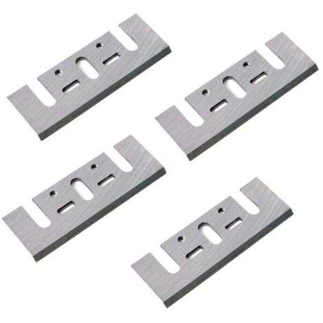 Lames de rabot en 4 pièces de 3-1/4 pouces, adaptées aux raboteuses électriques, fabriquées en acier rapide, compatibles avec les modèles Hitachi, Ryobi et Makita 1900B.