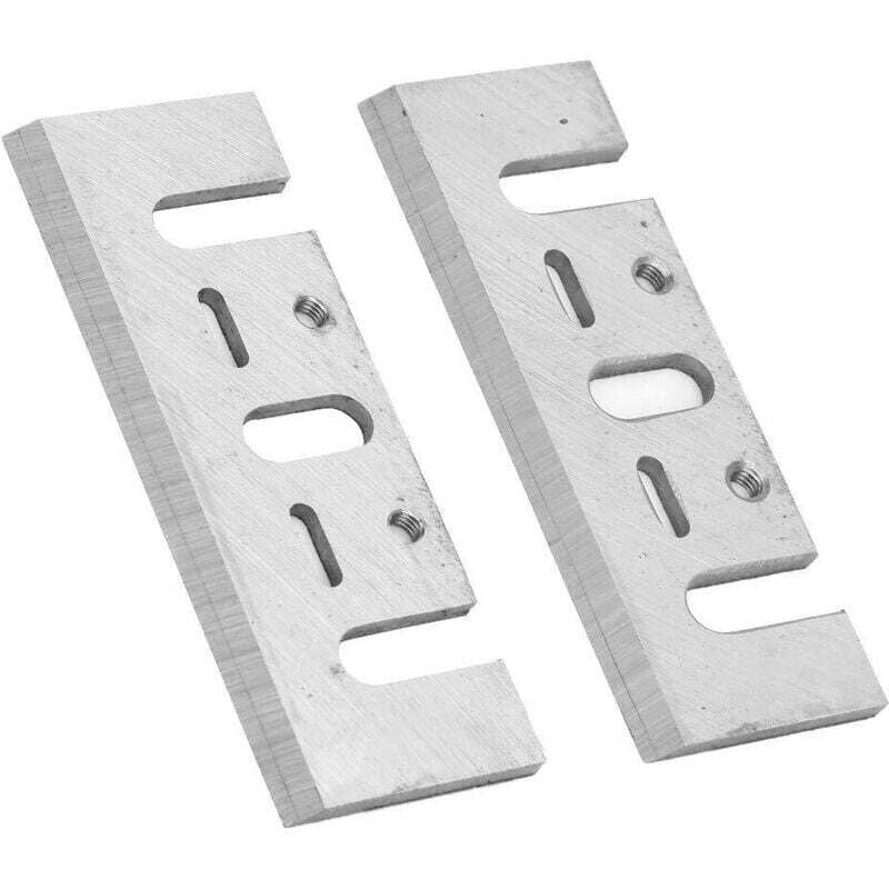 Image of Lames de Rabot HSS 82mm Paire pour Raboteuse Électrique Manuelle Menuiserie Remplacement