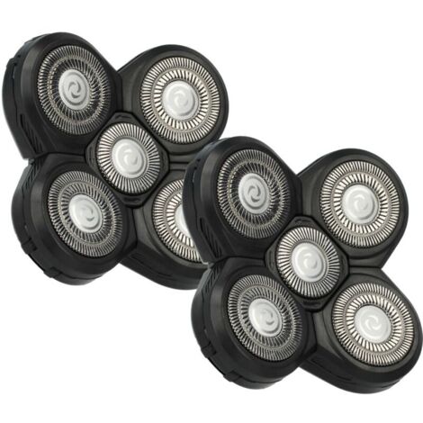 Lames de rasoir compatibles Philips Série RQ12, Noir, Lot de 2-Produit compatible