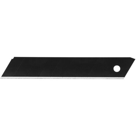 Lames de rechange cassables, noires, 10 pièces, 18 mm, SK2