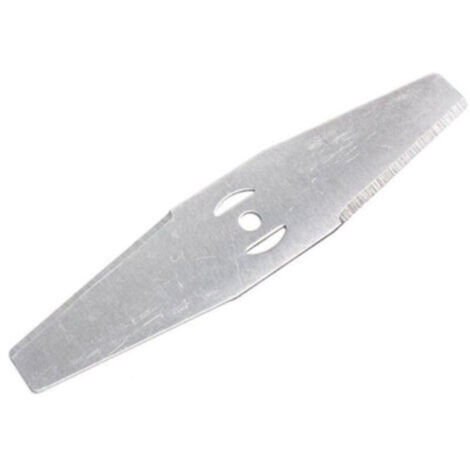 Lames de rechange en acier pour tondeuses à gazon - pour le débroussaillage - 2 pièces, 15 cm de long, entraxe de fixation de 5 mm