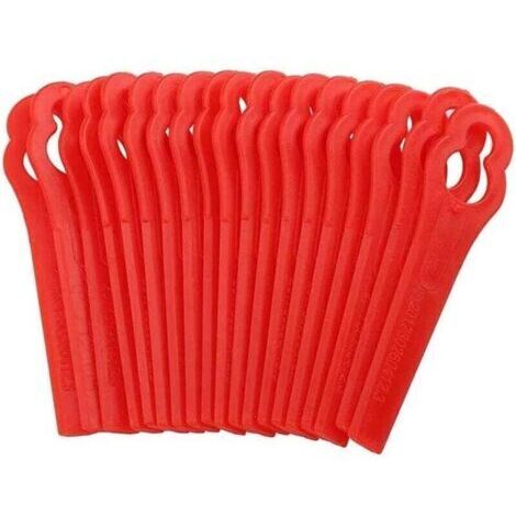 Lames de rechange en plastique  100 pièces pour débroussailleuse, lames de tondeuse à gazon en plastique, lames de débroussailleuse et lames de coupe-bordures