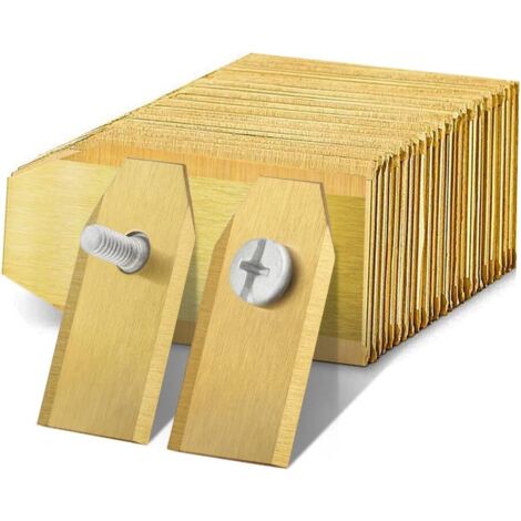 Lames de rechange en titane pour tondeuses robotisées Husqvarna Automower/Gardena/Yardforce (3 g - 0,75 mm) - Avec vis