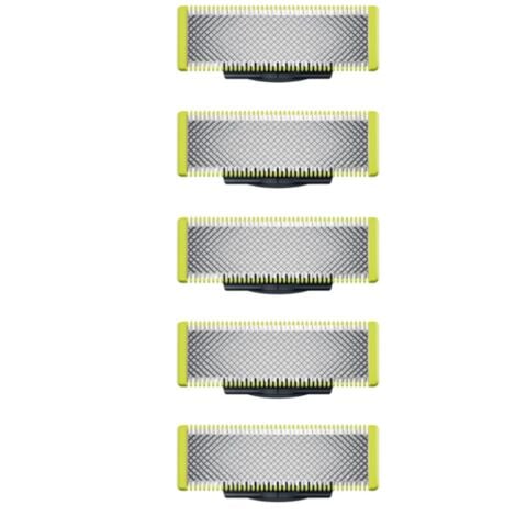 Lames de rechange oneblade QP2523 QP2530 QP6523 QP220，Ensemble d'accessoires de salle de bain, 5 pièces