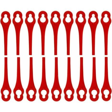 Lames de rechange pour coupe-bordure Florabest – 100 pièces compatibles FRTA 20 A1, FAT 18B2, FAT 18B3