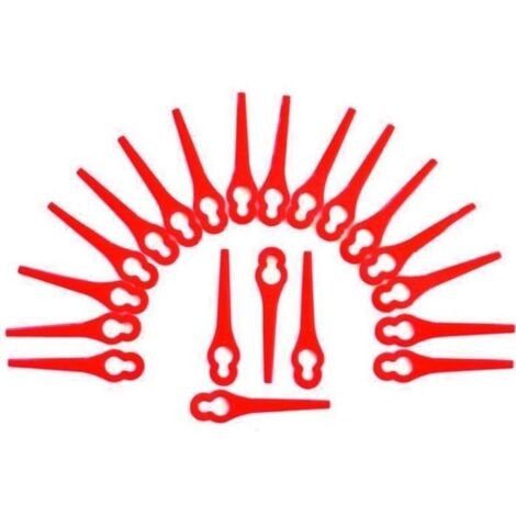 Lames de rechange pour Florabest FRTA 20 A1 - Lot de 100 - Diamètre 10mm et 5mm - Rouge