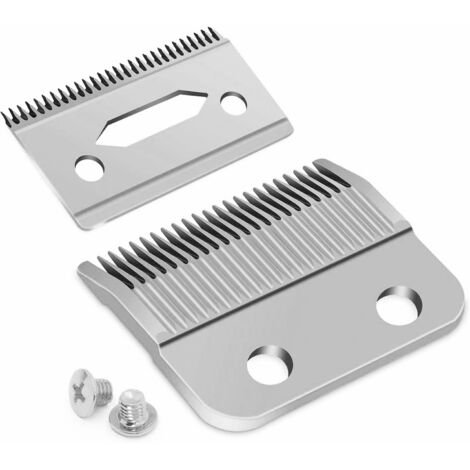 Lames de rechange professionnelles pour tondeuse Wahl 5-Star Senior Magic Clip - Compatible avec 8148, 8504, 1919, 2241, 2240, 8591 (argent)