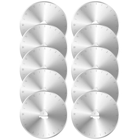 Lames de rechange rotatives 60 mm - 10 pièces compatibles avec la plupart des cutters rotatifs de 60 mm